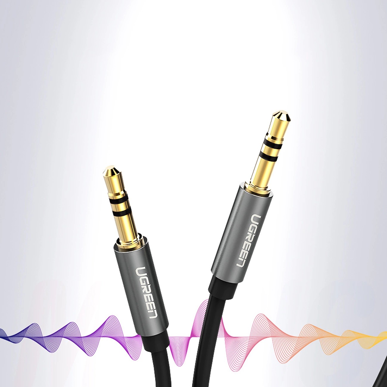 Cavo Ugreen - cavo audio AUX mini jack 3,5 mm - 1m - Nero