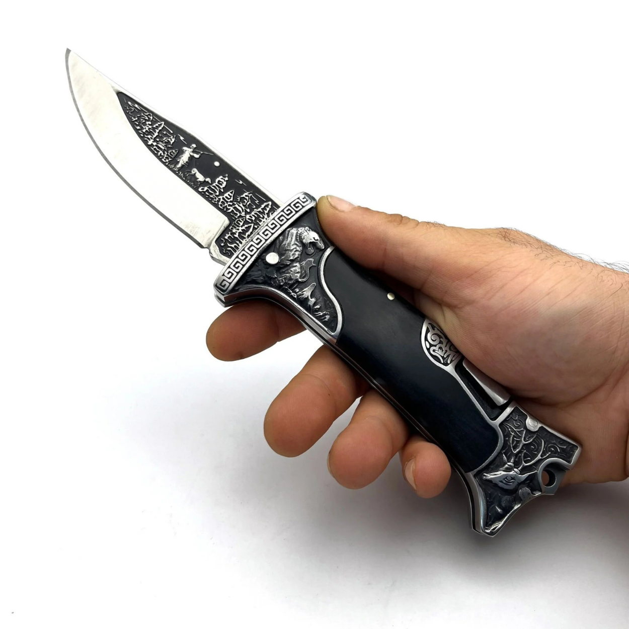 Coltello pieghevole da esterno KB3188 - Nero