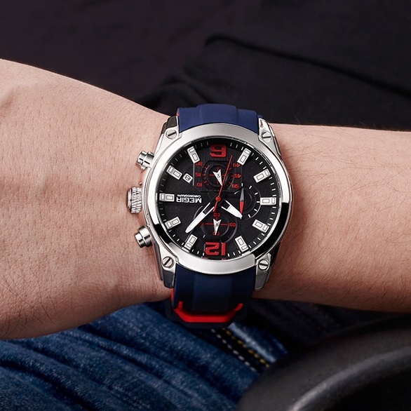 Orologio ME-4014 - Blu / Rosso