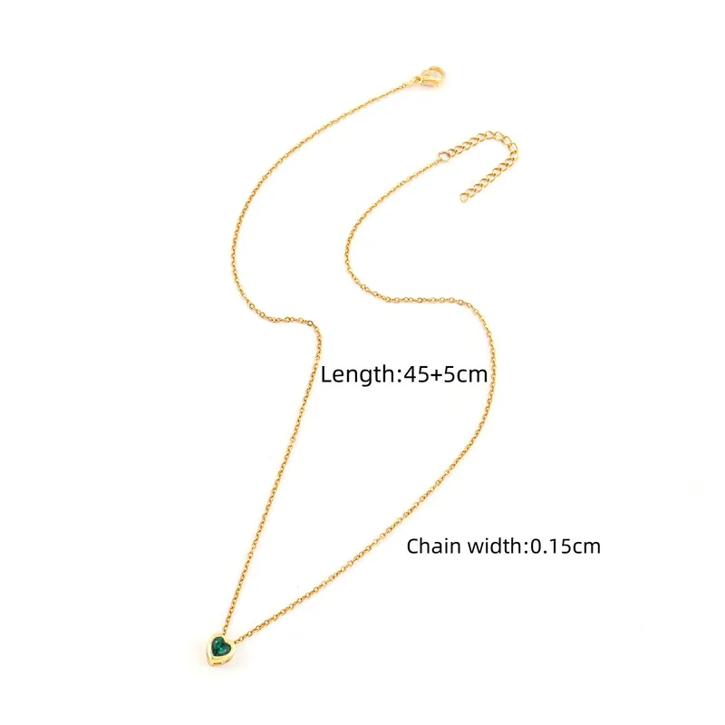 Collana HE-38908 - Oro / Rosso