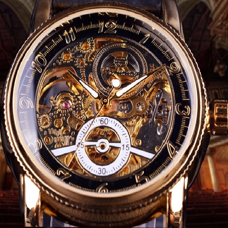Orologio da Uomo ED-2605 - Marrone / Oro