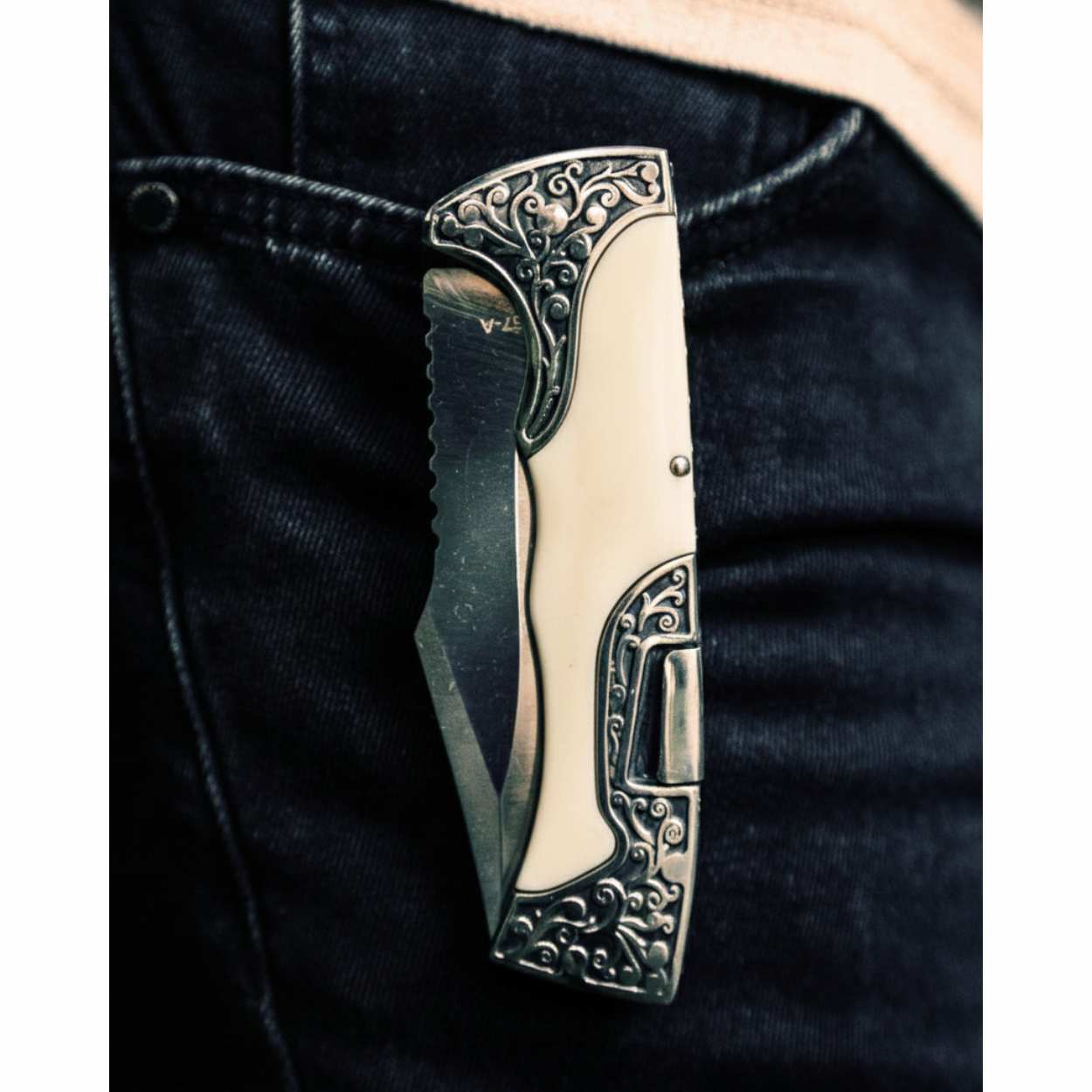 Coltello pieghevole da esterno CO-18062 - Marrone