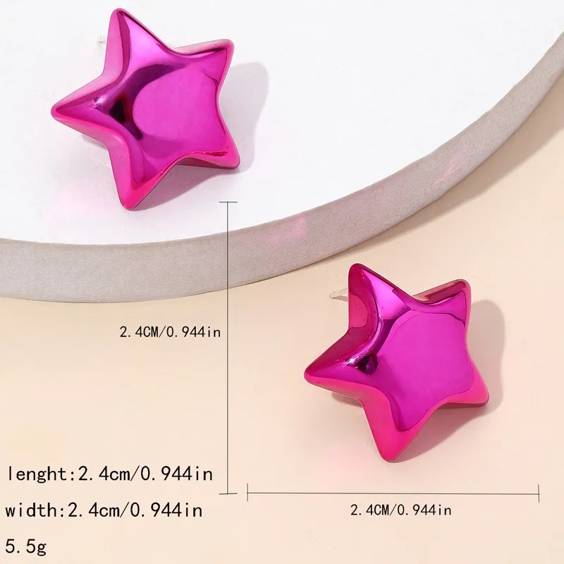 Orecchini AD-33354 - Square / Rosa Chiaro