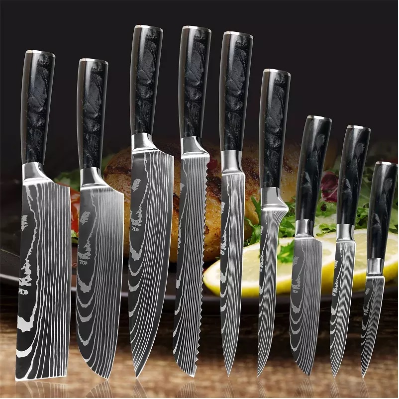 Coltello da Cucina BL-38112 - Pane / Nero / Marrone