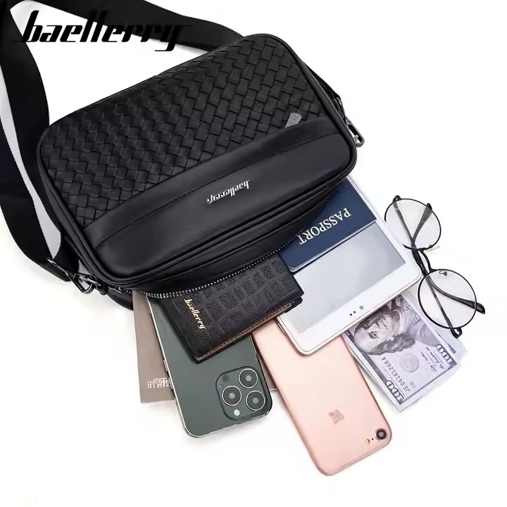 Borsa a tracolla da uomo Baellerry BR-35440 - Nera