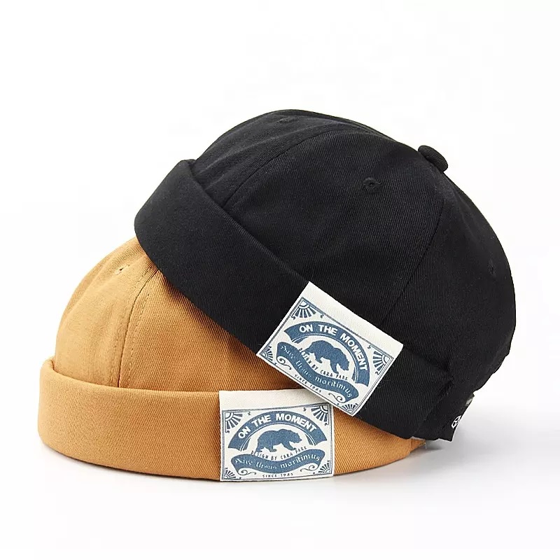 Berretto docker da uomo HA-23286 - Marrone