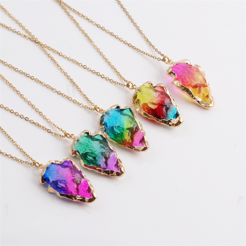 Collana Crystal Stone - Rosa / Giallo