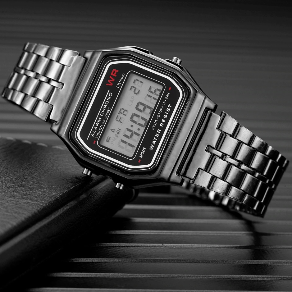 Orologio Digitale - Oro / Rosa