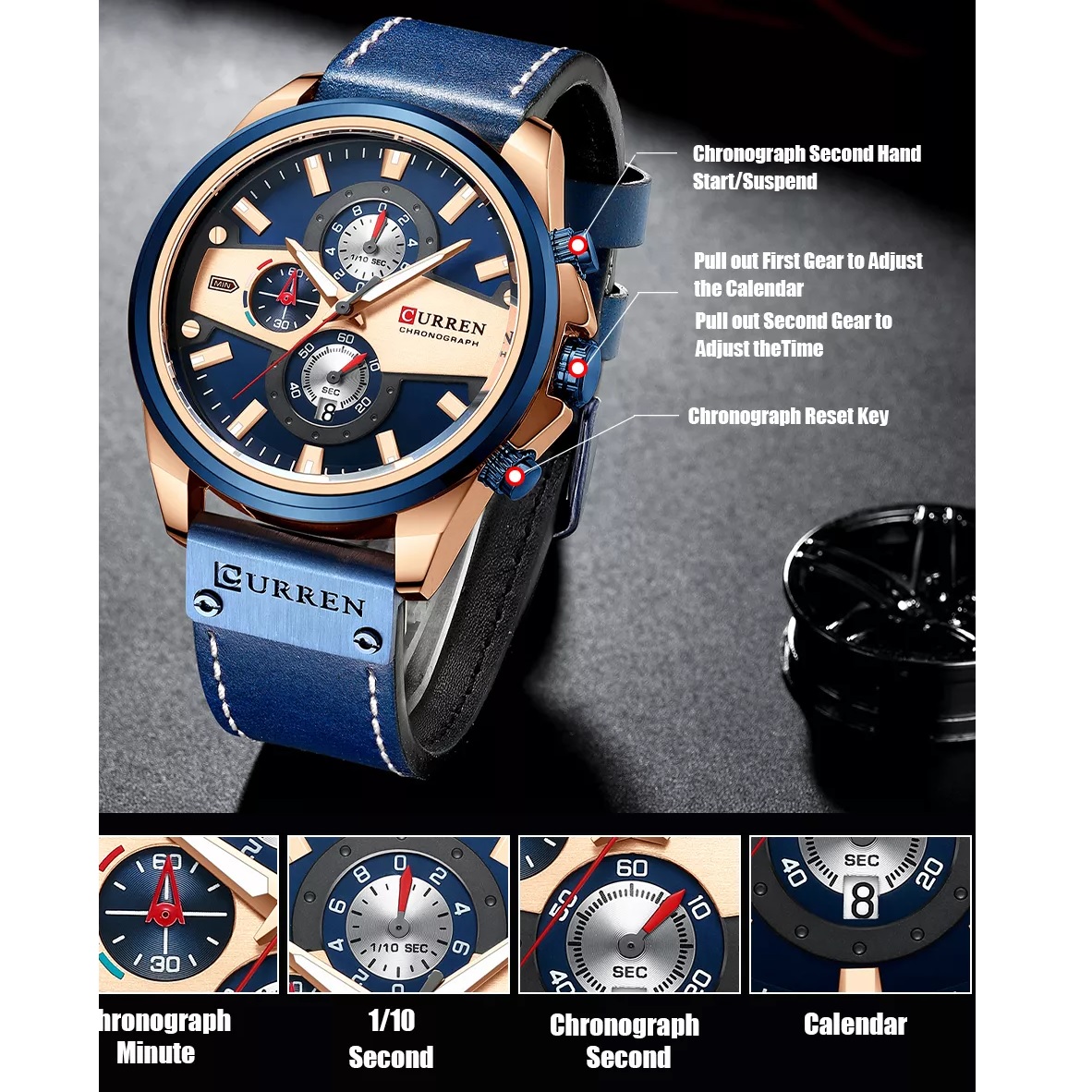Orologio CURREN JO-14418 - Marrone