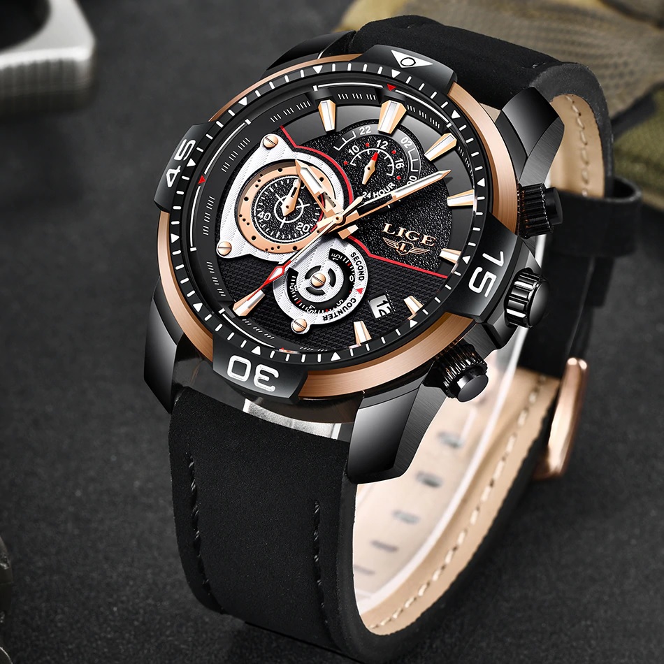 Orologio LIGE WA-6311 - Marrone / Nero