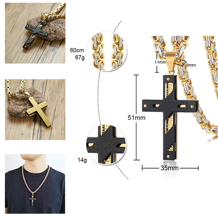 Collana da Uomo BE-32553 - Tipo1 / Argento
