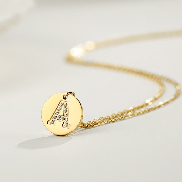 Collana Alfabeto - U / Oro
