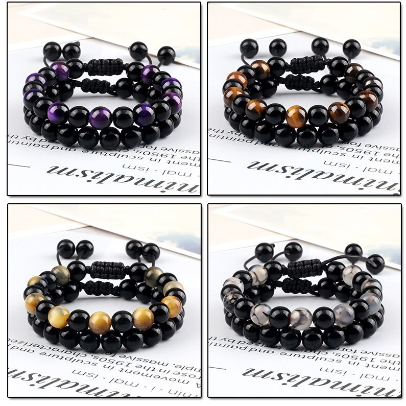 Bracciale ON-13283 - Nero / Viola