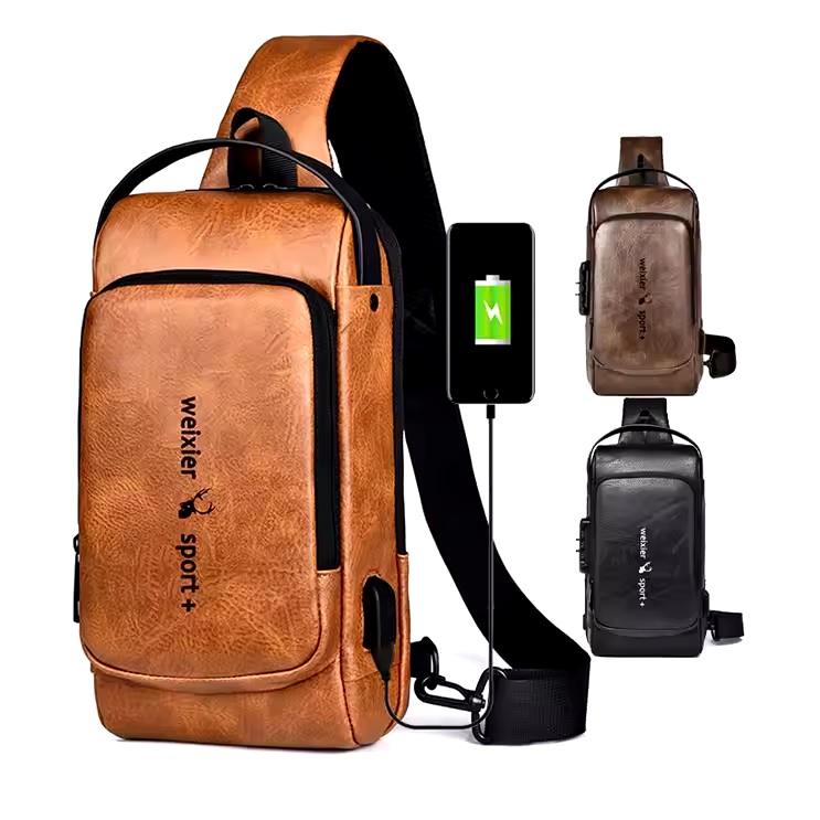 Borsa a tracolla WEIXIER PH-35539 - Nera