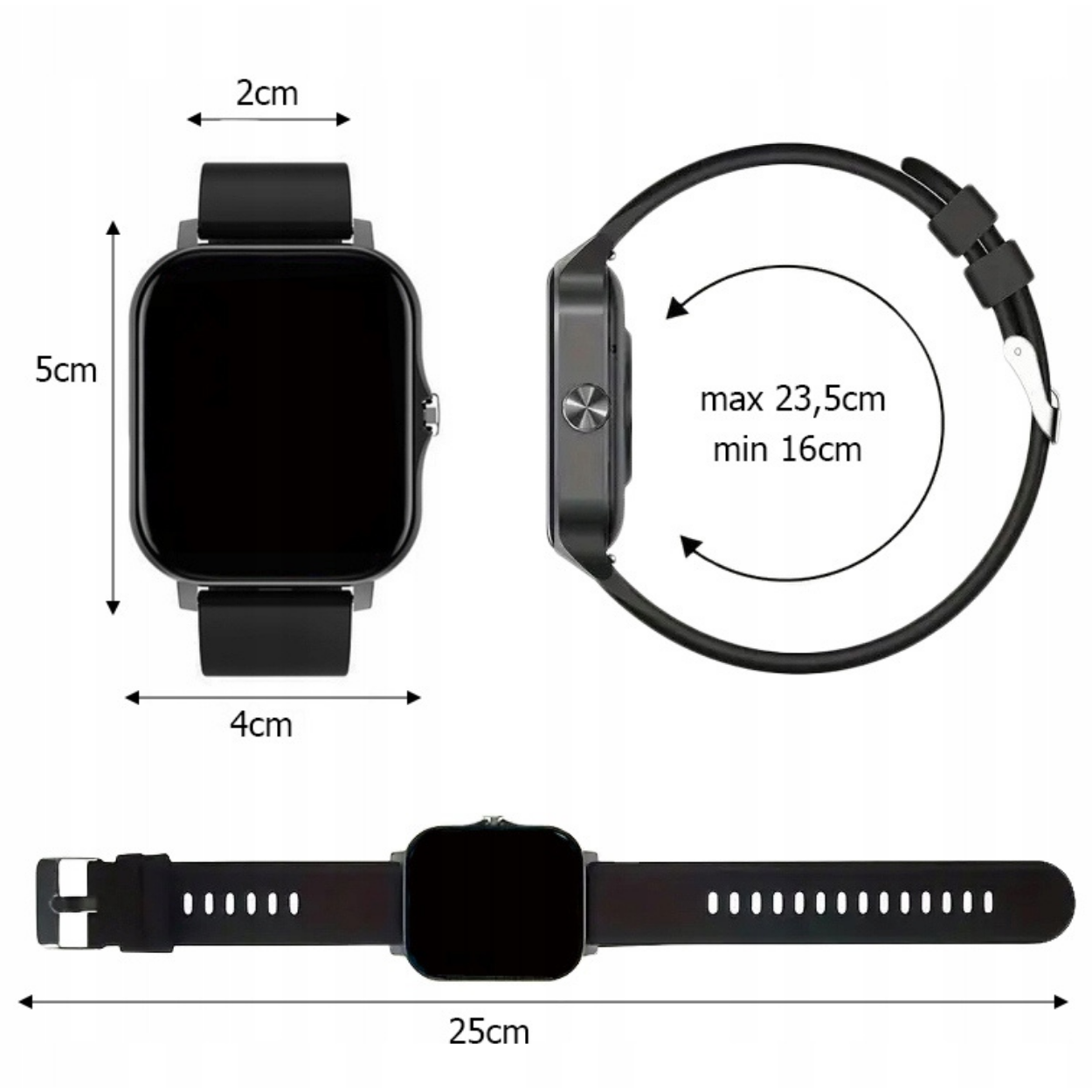 Smart orologio AN - 40480 - Grigio