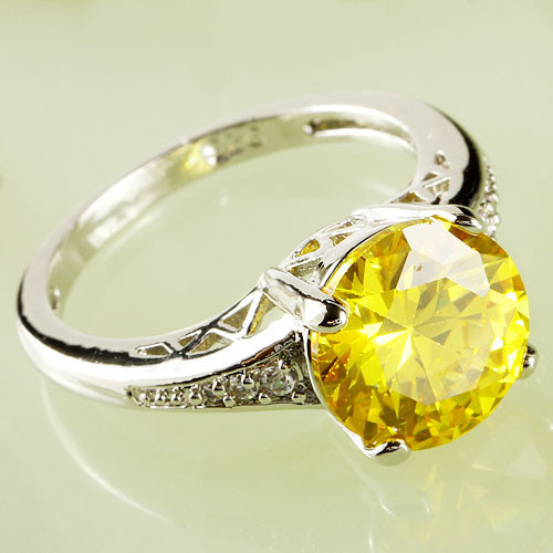 Anello CO-1383 - Argento / Giallo / 67mm
