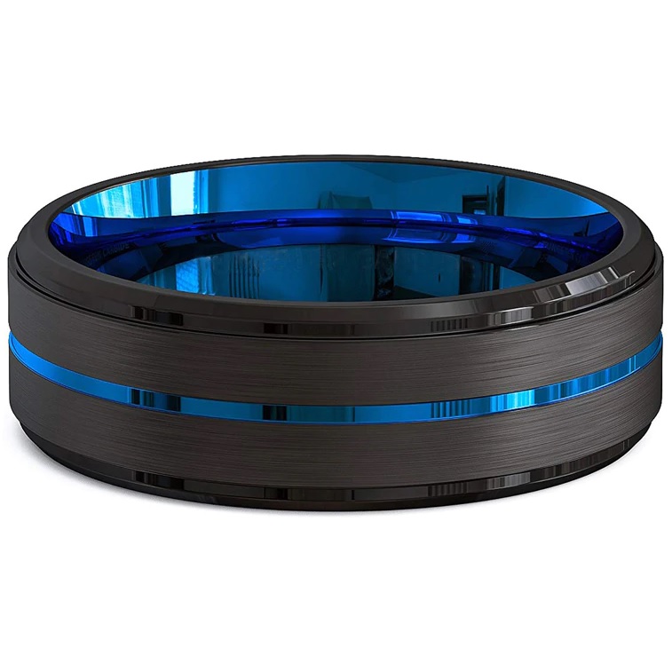 Anello AR-32121 - Nero / Oro / 59mm