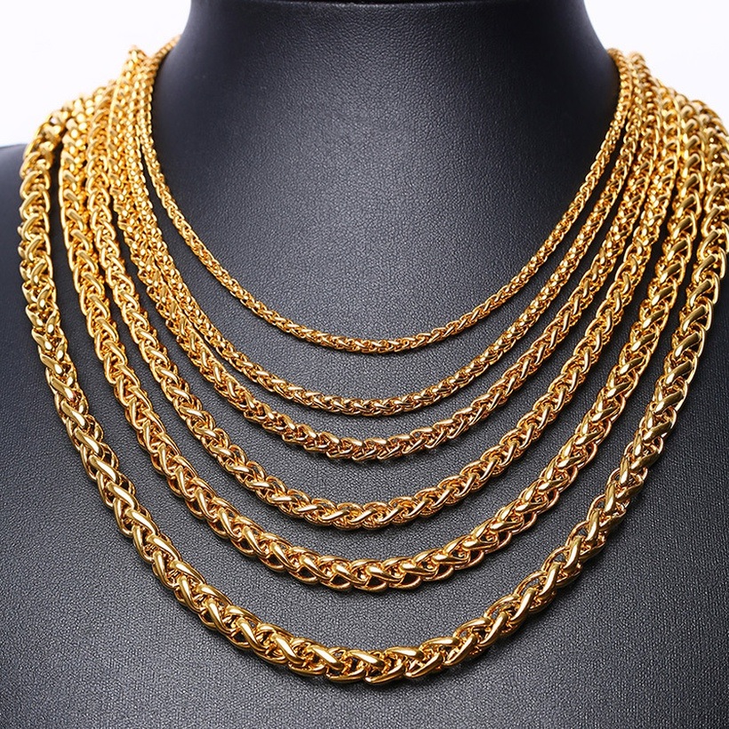 Collana da uomo SC-22875 - Oro / 3mm / 60cm