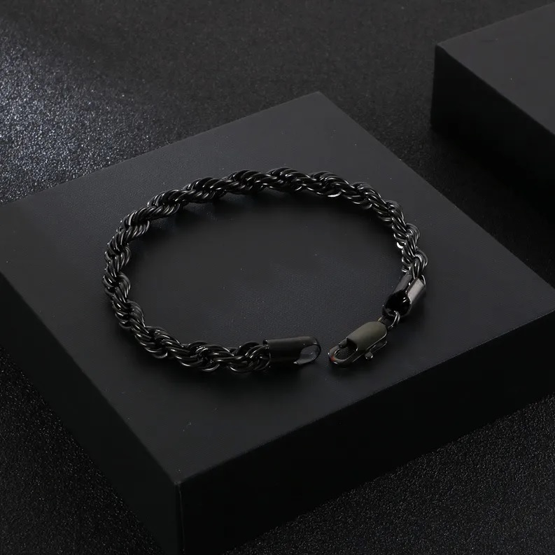 Bracciale DA-34709 - Nero / 19cm / 6mm