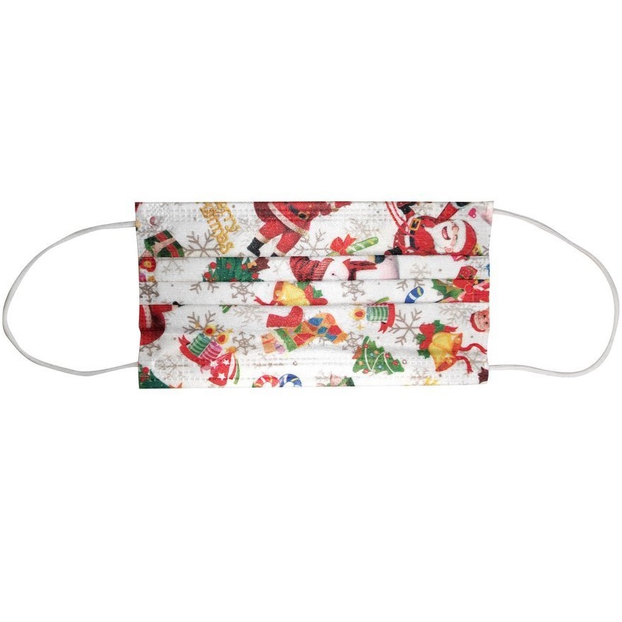 1x Mascherina usa e getta - Natale1