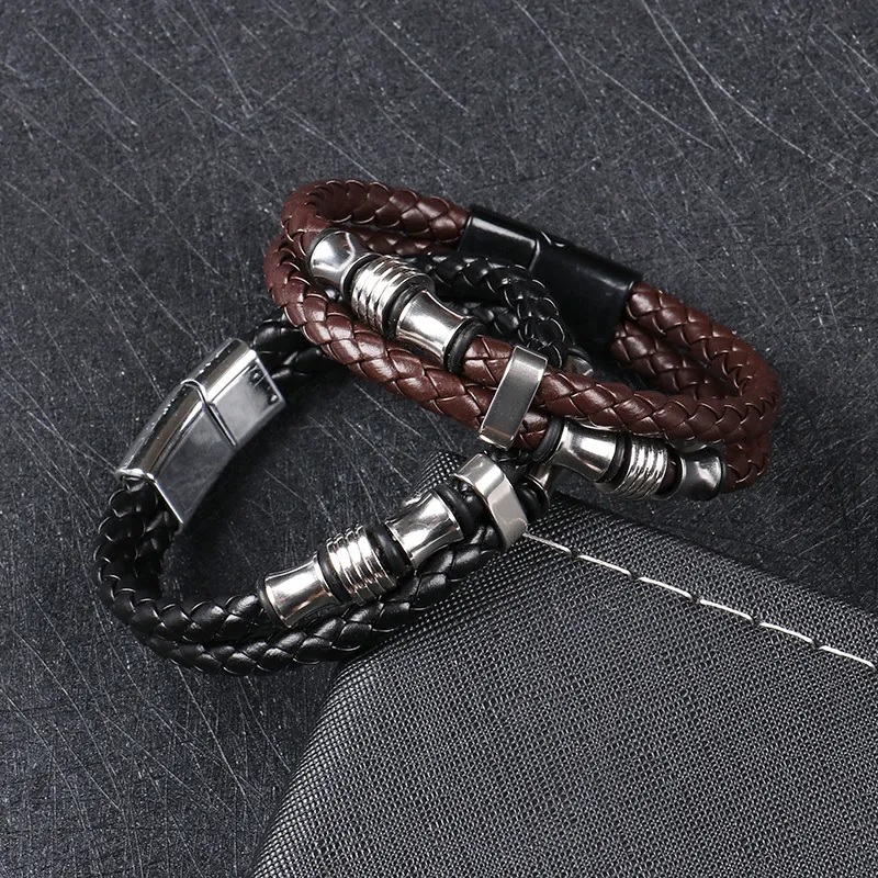 Bracciale RY-33319 - Marrone / Nero