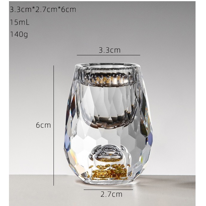 Bicchierino da liquore in cristallo EX-35414 - Turchese/15ml
