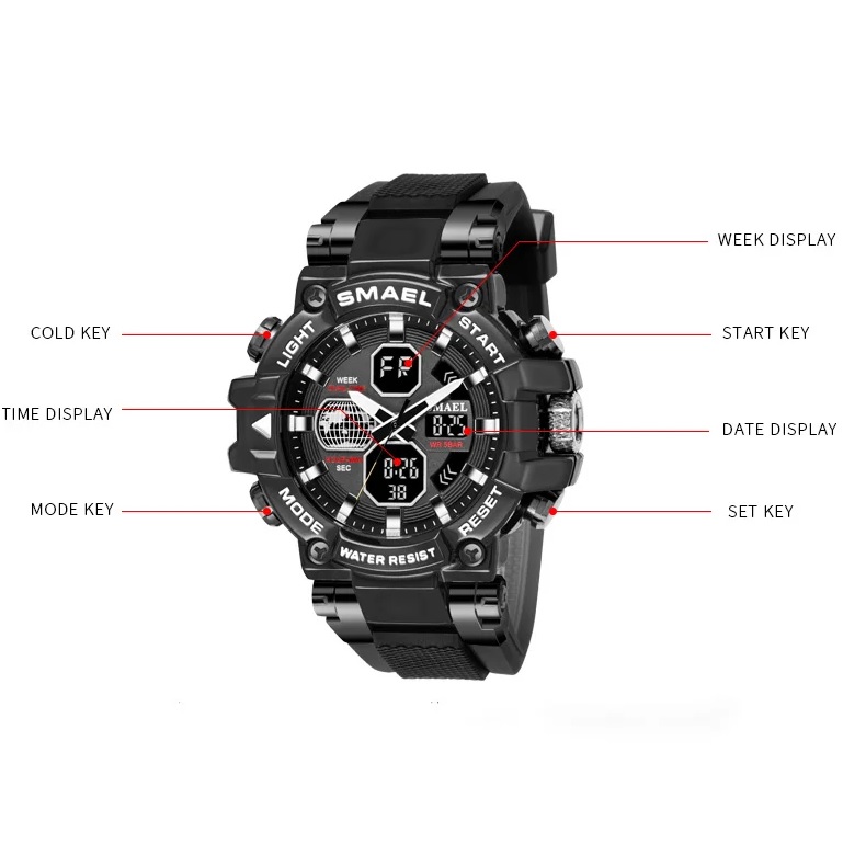 Orologio SMAEL DA-29494 - Nero