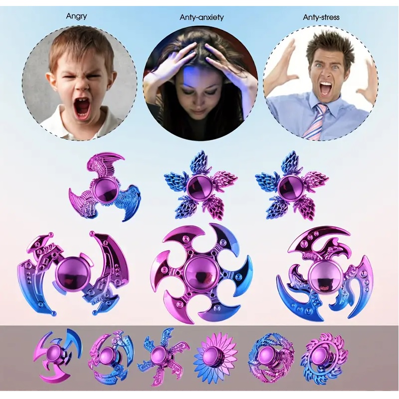 Set Spinner 12pz - Rosa / Blu