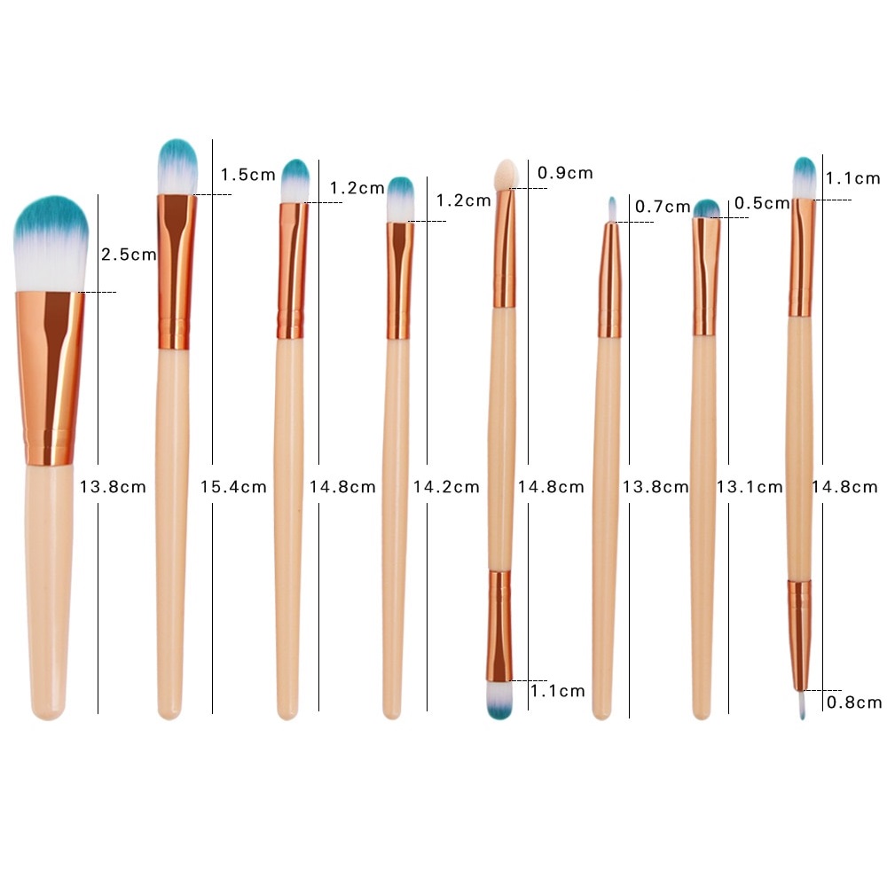 Pennelli per trucco LO-4511 - Blu / Oro