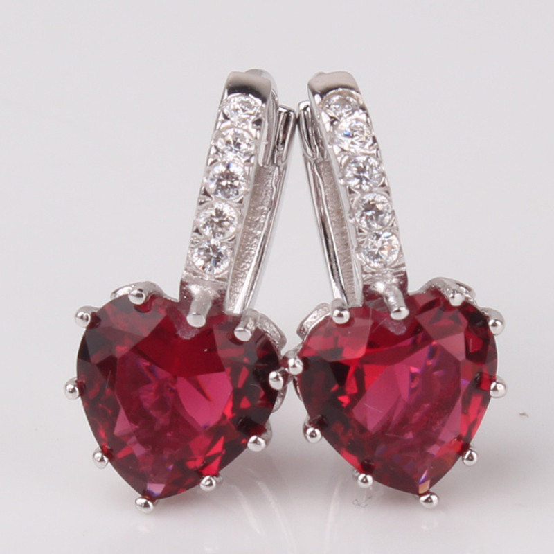 Orecchini Silver Heart - Cristallo