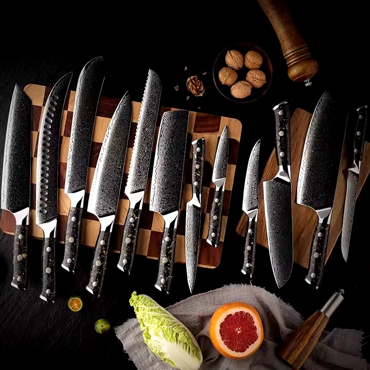 Coltello da cucina damascato WA-35143 - Macellaio