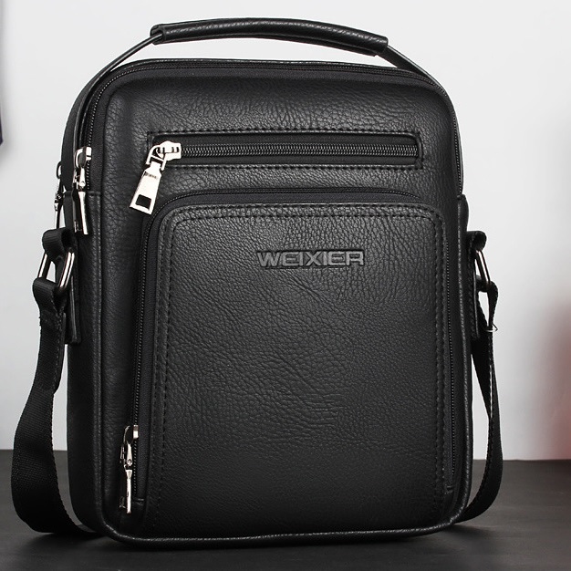 Borsa a tracolla da uomo WEIXIER MA-15410 - Nera