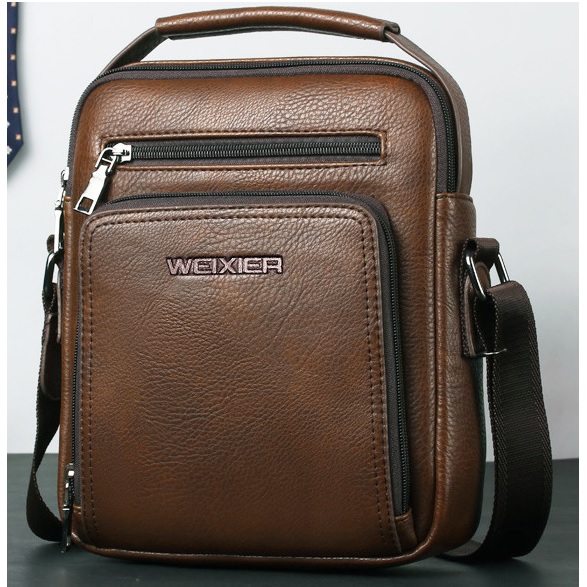 Borsa a tracolla da uomo WEIXIER MA-15410 - Nera