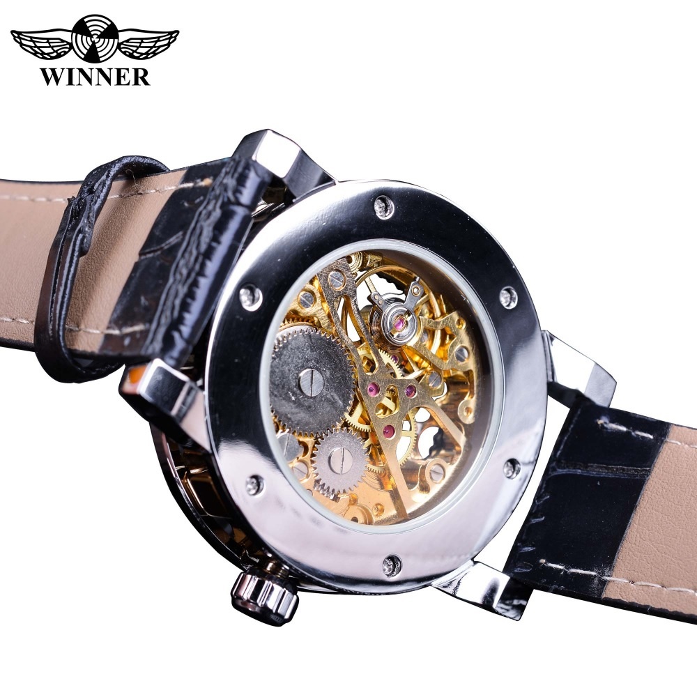 Orologio Winner RE-14455 - Nero / Argento
