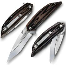 Coltello da caccia pieghevole MASTERPIECE MI-35395 - Marrone / Nero