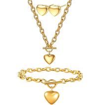 Set Simple Heart - Oro