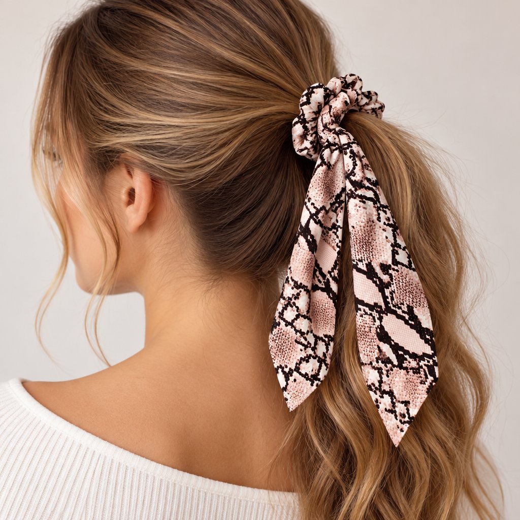 Elastico per capelli LA-18361 - Marrone / Nero 1