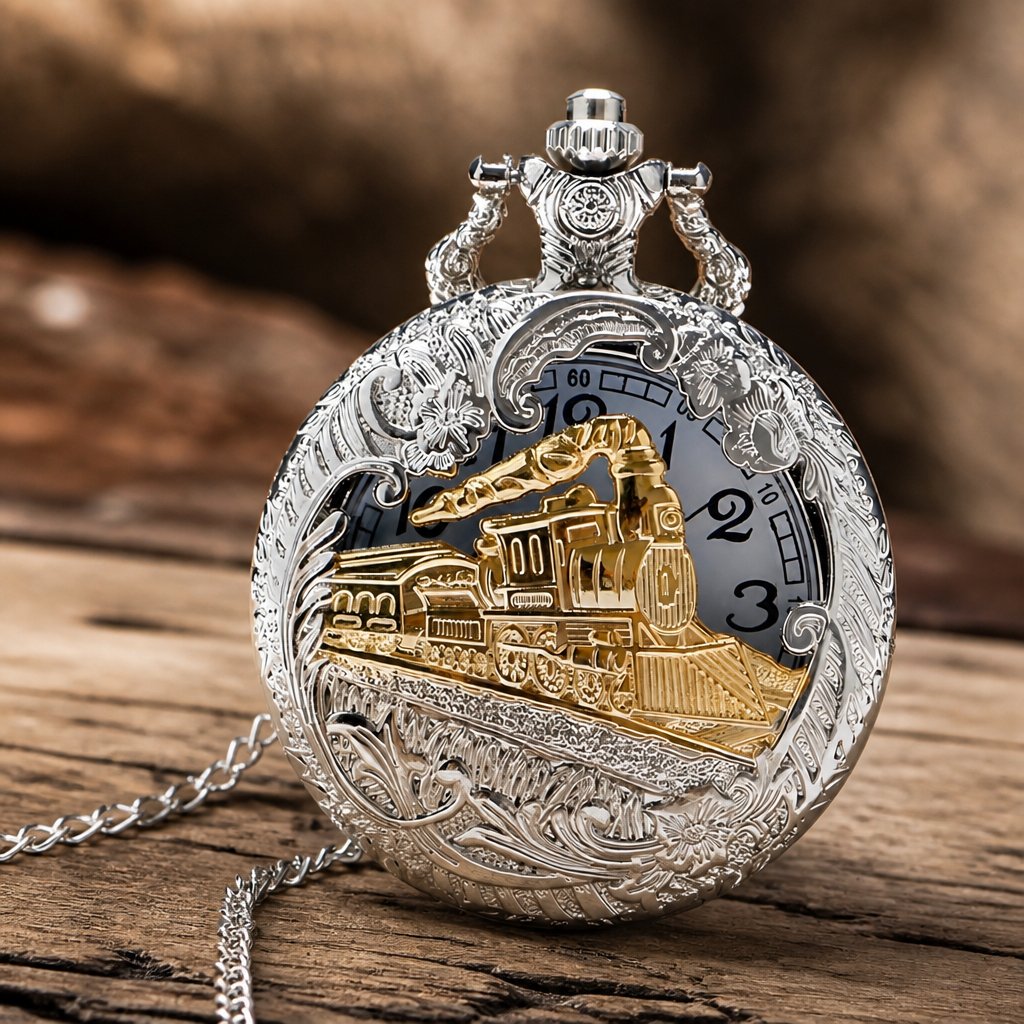 Orologio da tasca VT-2425 - Argento / Oro