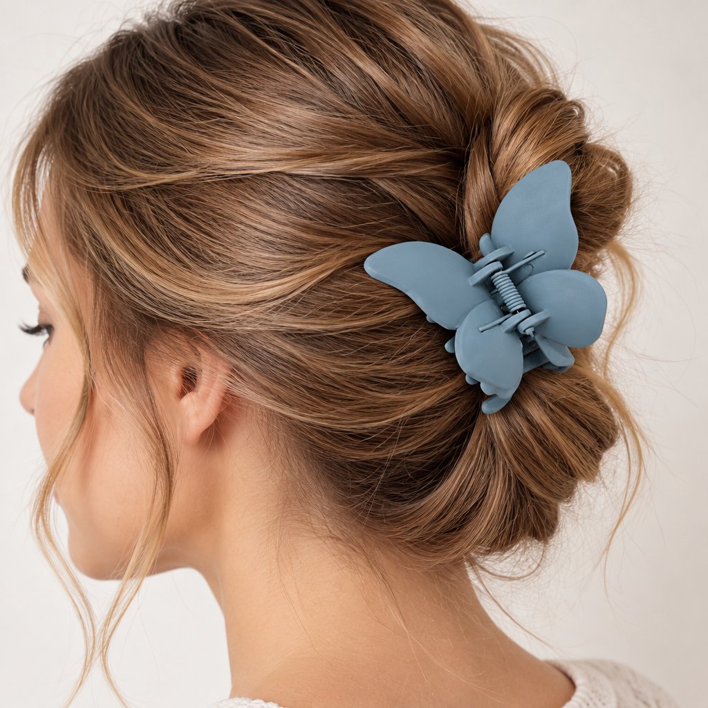 Fermaglio per capelli ME-30217 - Blu / Grigio
