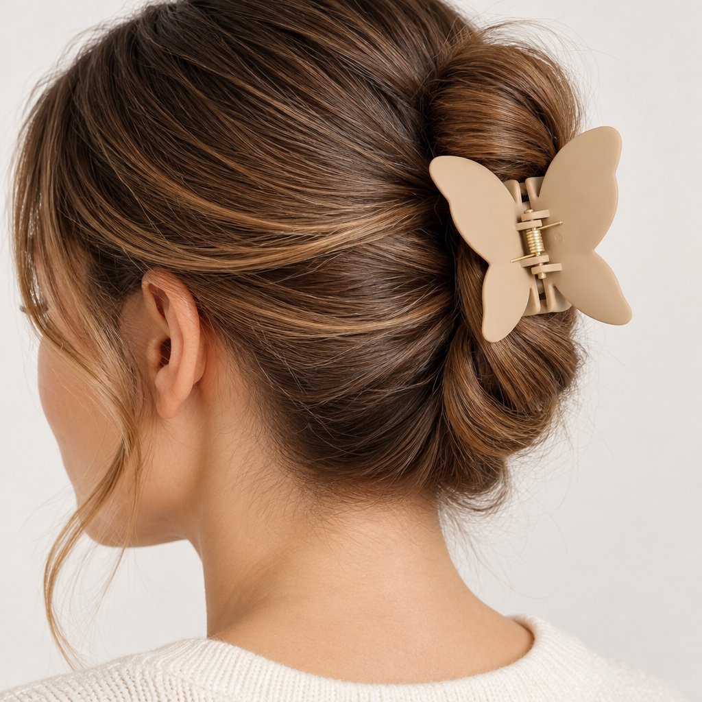 Fermaglio per capelli ME-30218 - Marrone Chiaro