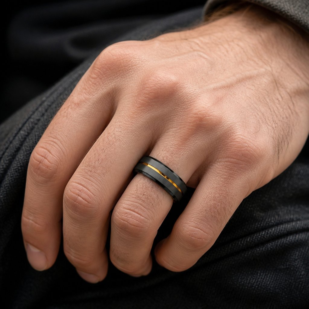 Anello AR-32124 - Nero / Oro / 67mm