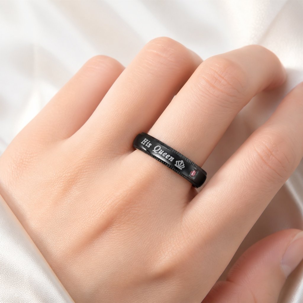 Anello His Queen - Nero / 55mm
