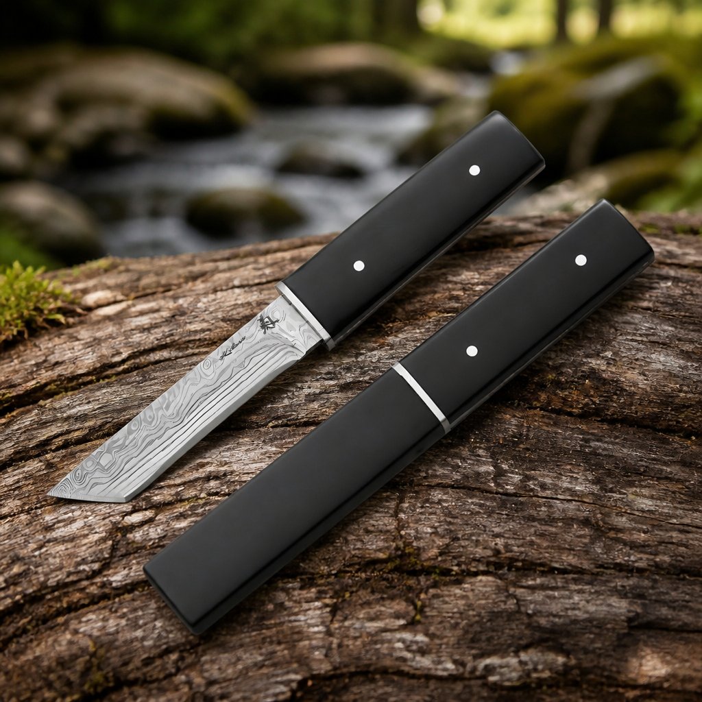 Coltello da outdoor NO-39185 - Nero / Tipo1
